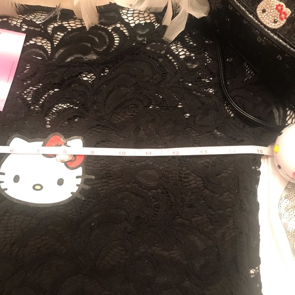 Gorgeous vintage hello kitty lace pin up doll dress and earrings 🍒 - Picture 11 of 16